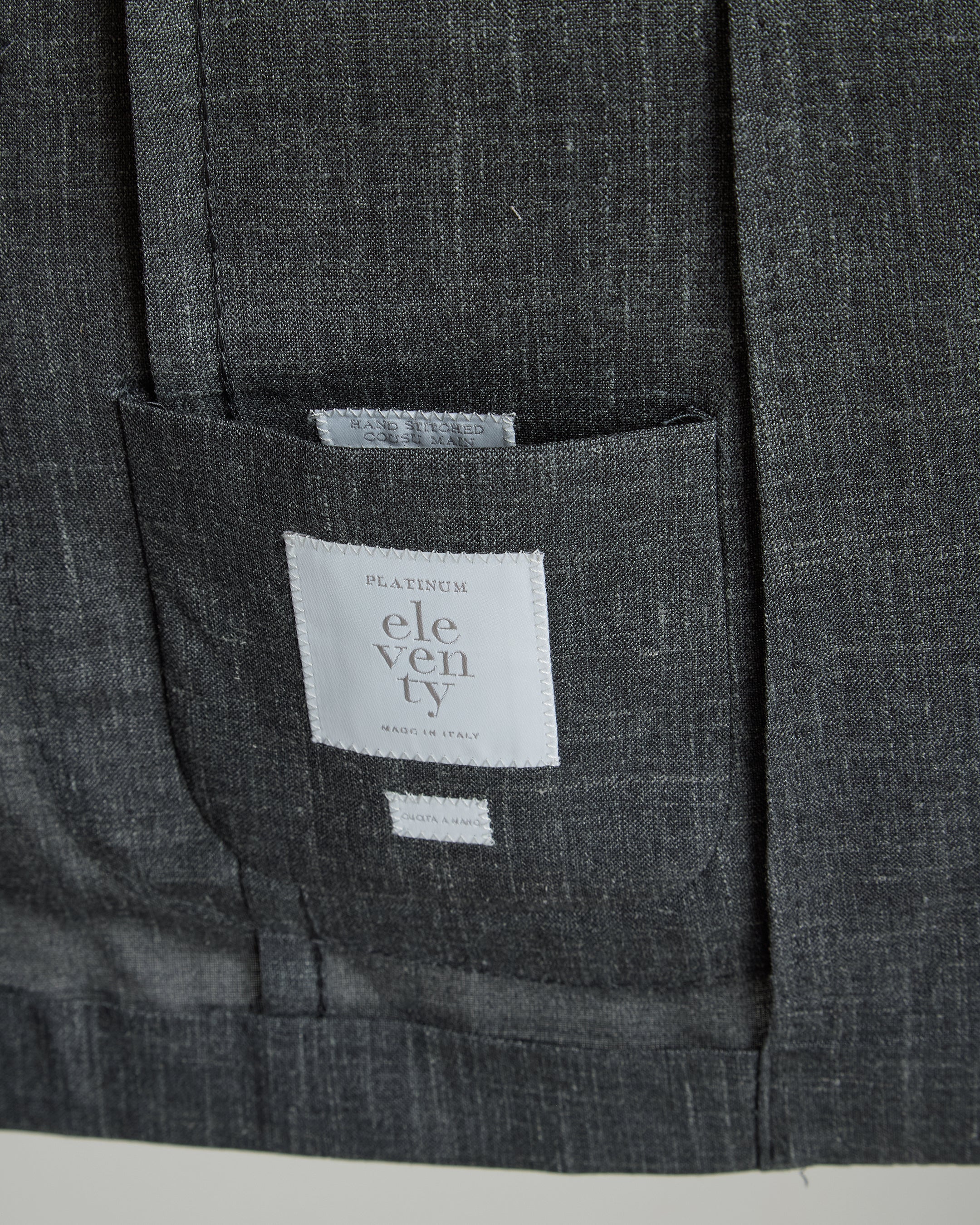 Abito Monopetto in Lana Seta e Lino Slim Fit - Image 5