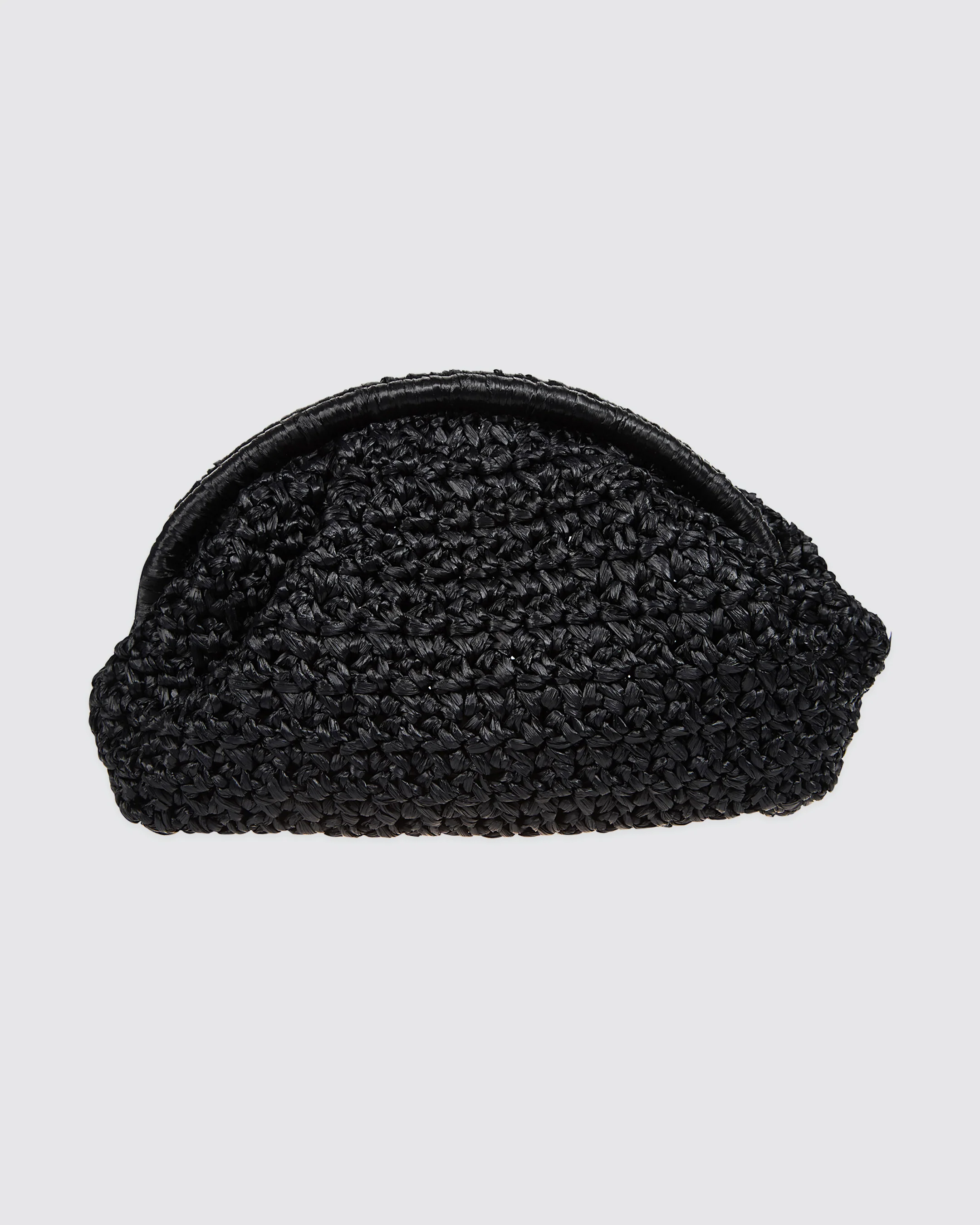 Borsa Clutch in Rafia Naturale Lavorata a Mano - Image 5