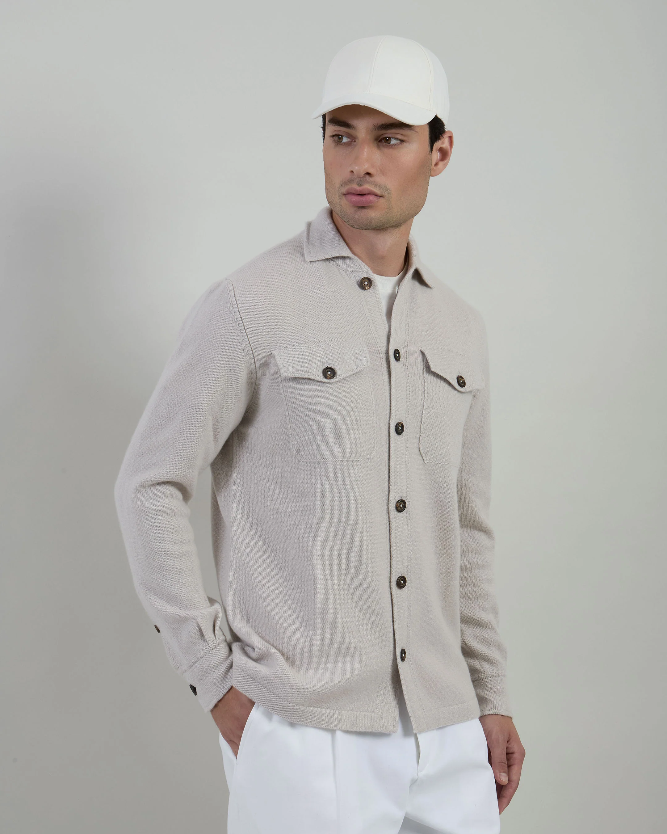 CAMICIA OVER CASHMERE