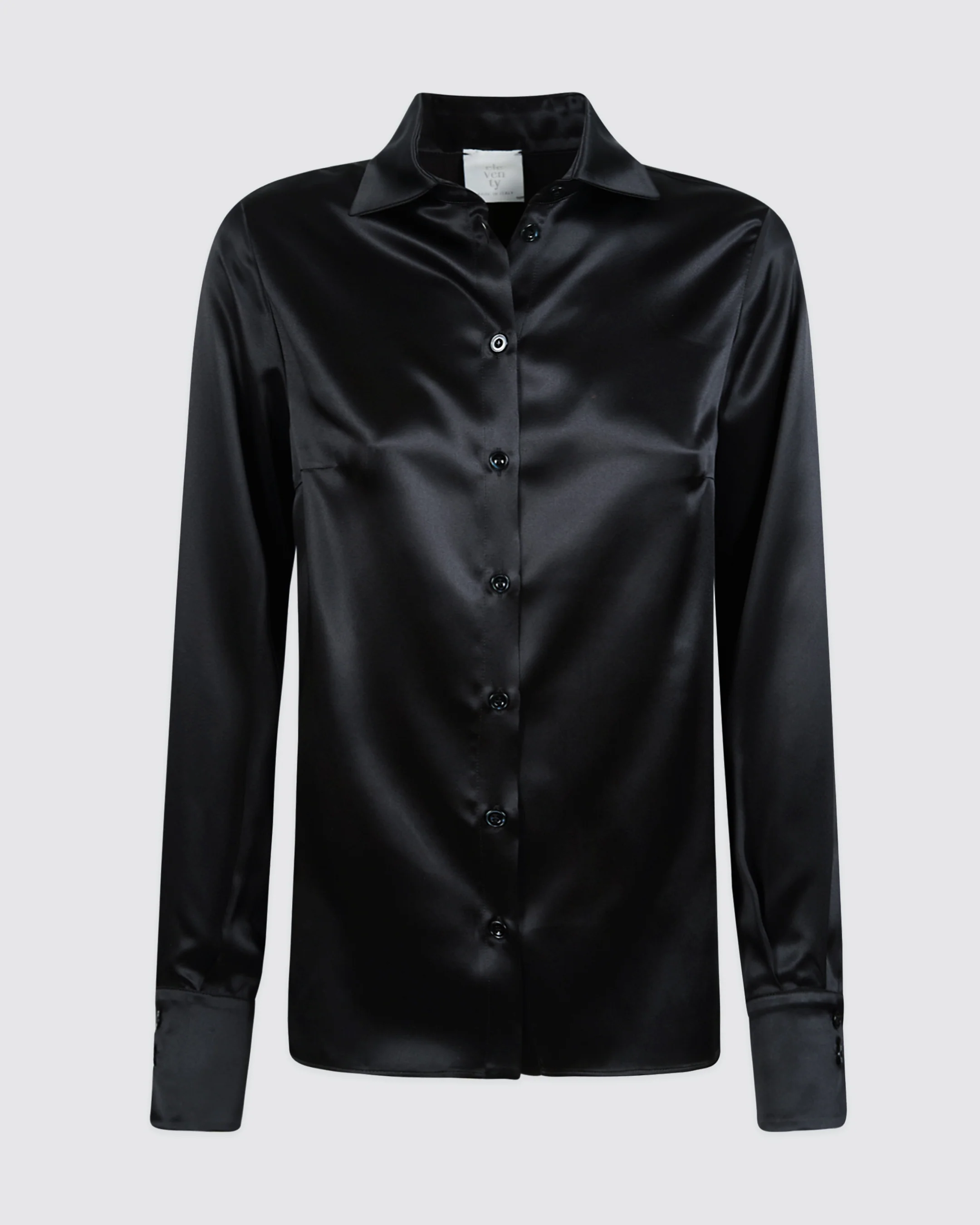 Camicia Donna in Raso di Seta Comasca Tinta Unita - Image 6