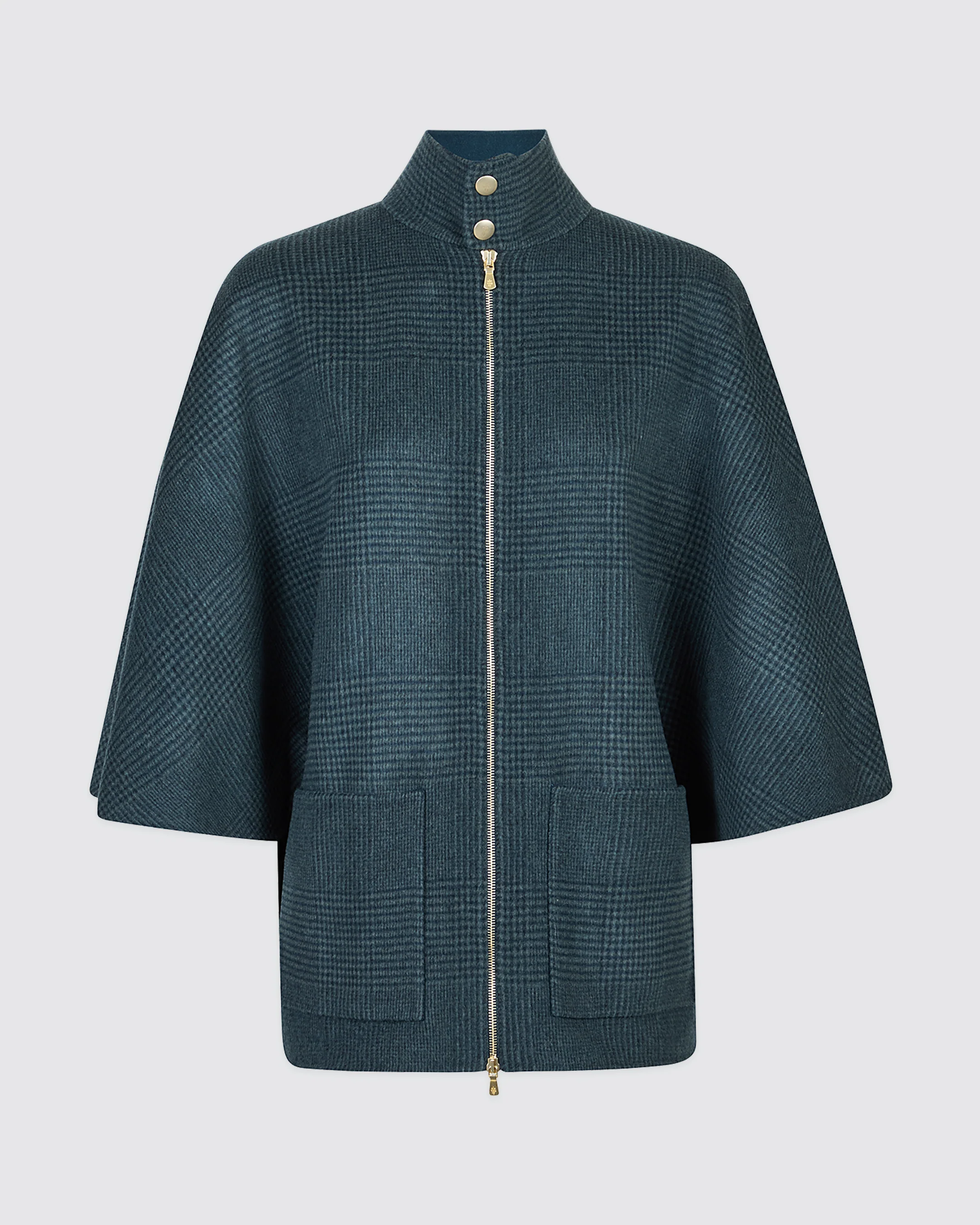CAPPOTTO MONOPETTO REVERSIBILE LANA CASHMERE GALLES - Image 6