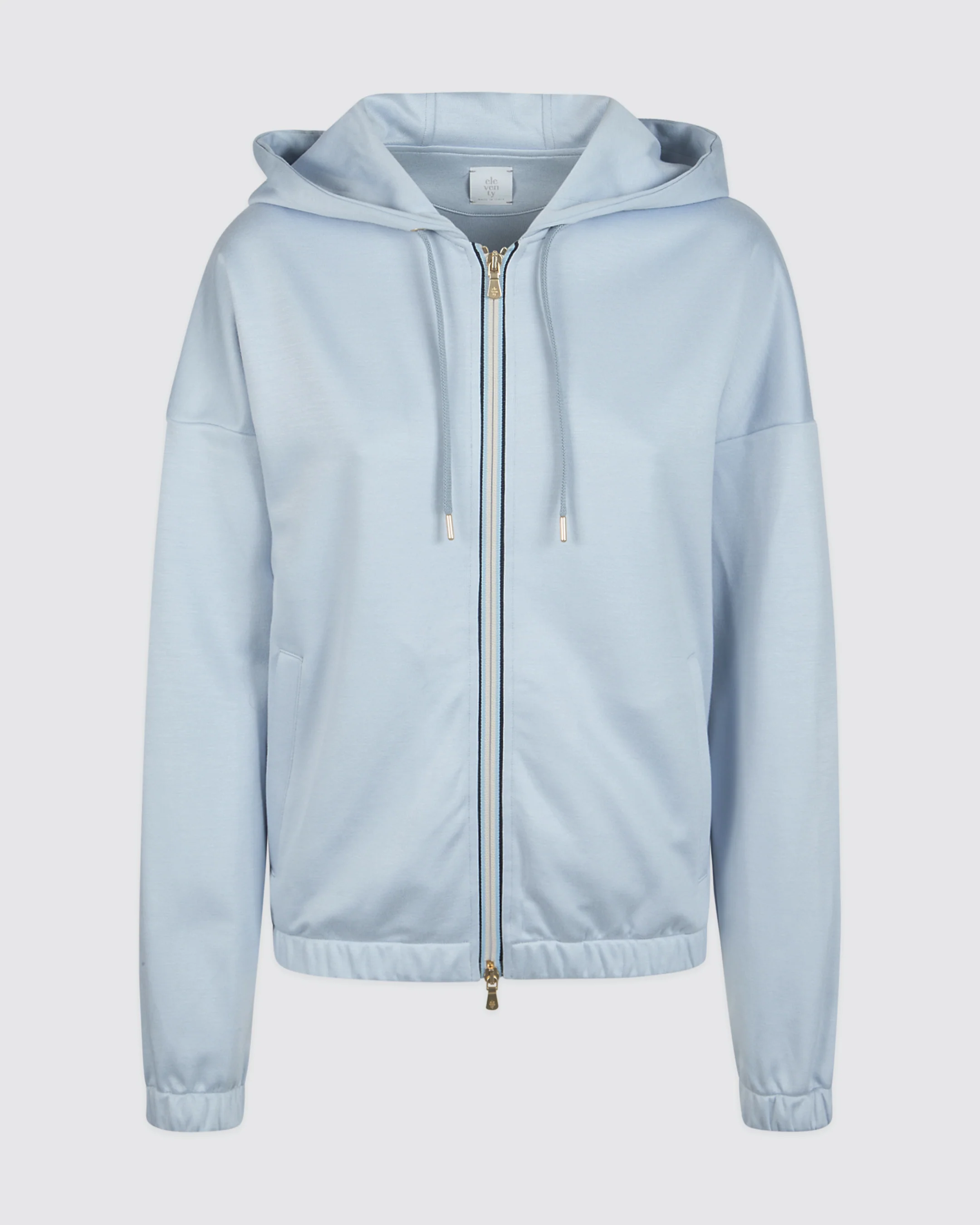 Felpa Full Zip in Viscosa e Cotone con Cappuccio - Image 4