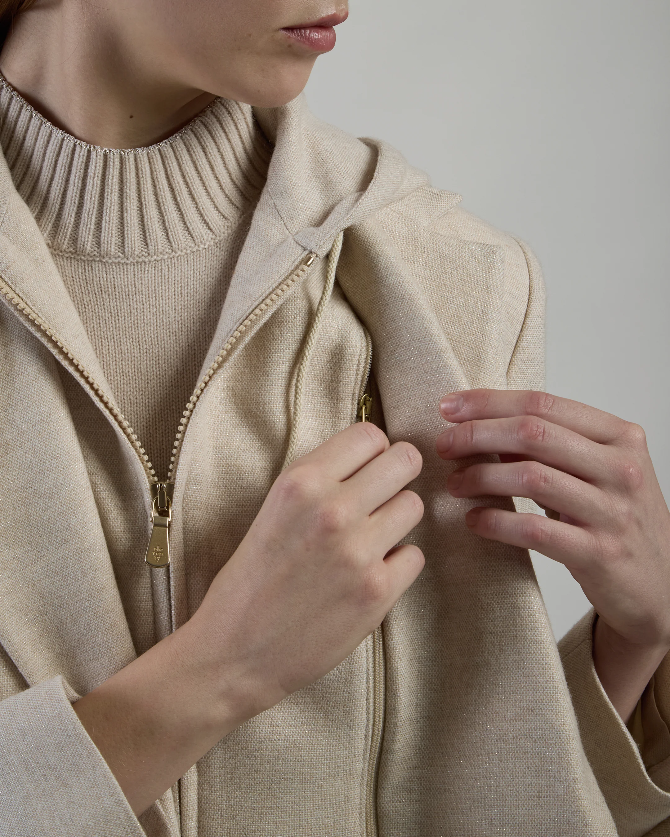 GIACCA CON PETTORINA LANA CASHMERE - Image 4