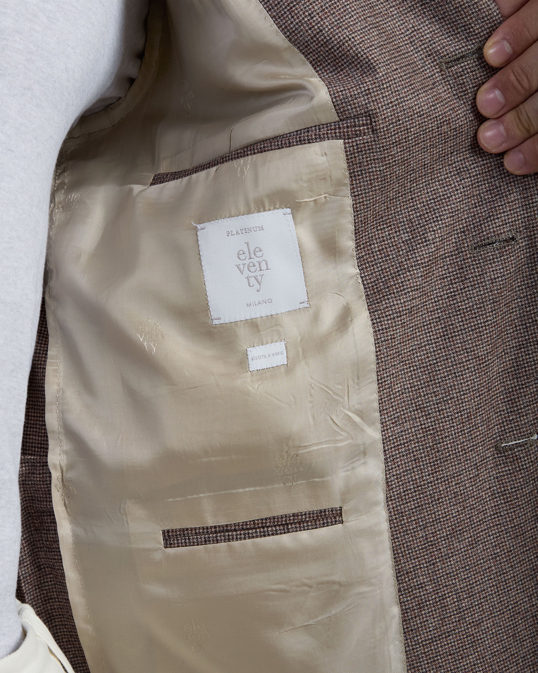 GIACCA MONOPETTO LANA SETA CASHMERE - Image 5
