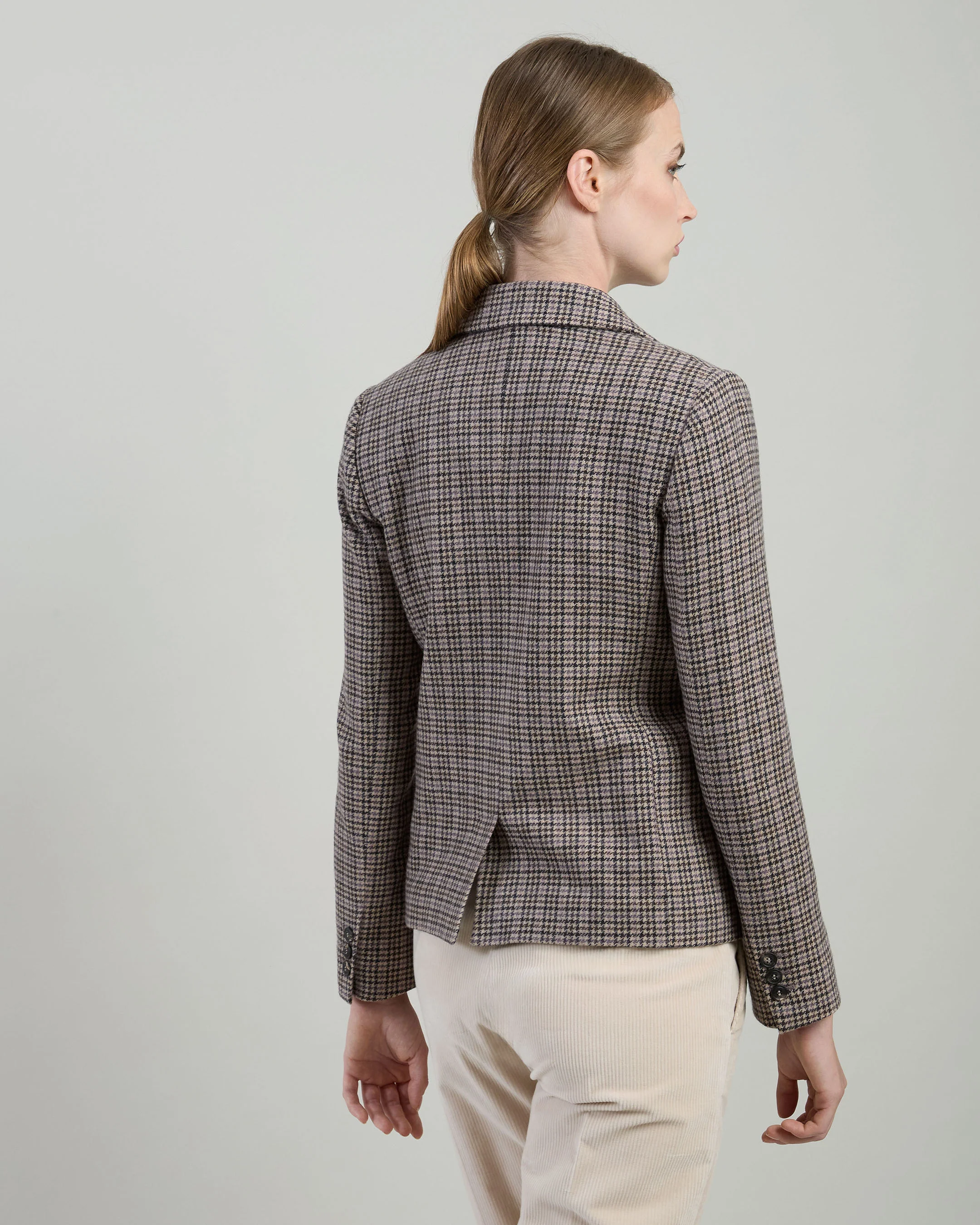 GIACCHE CORTE LANA CASHMERE PIED DE POULE - Image 2