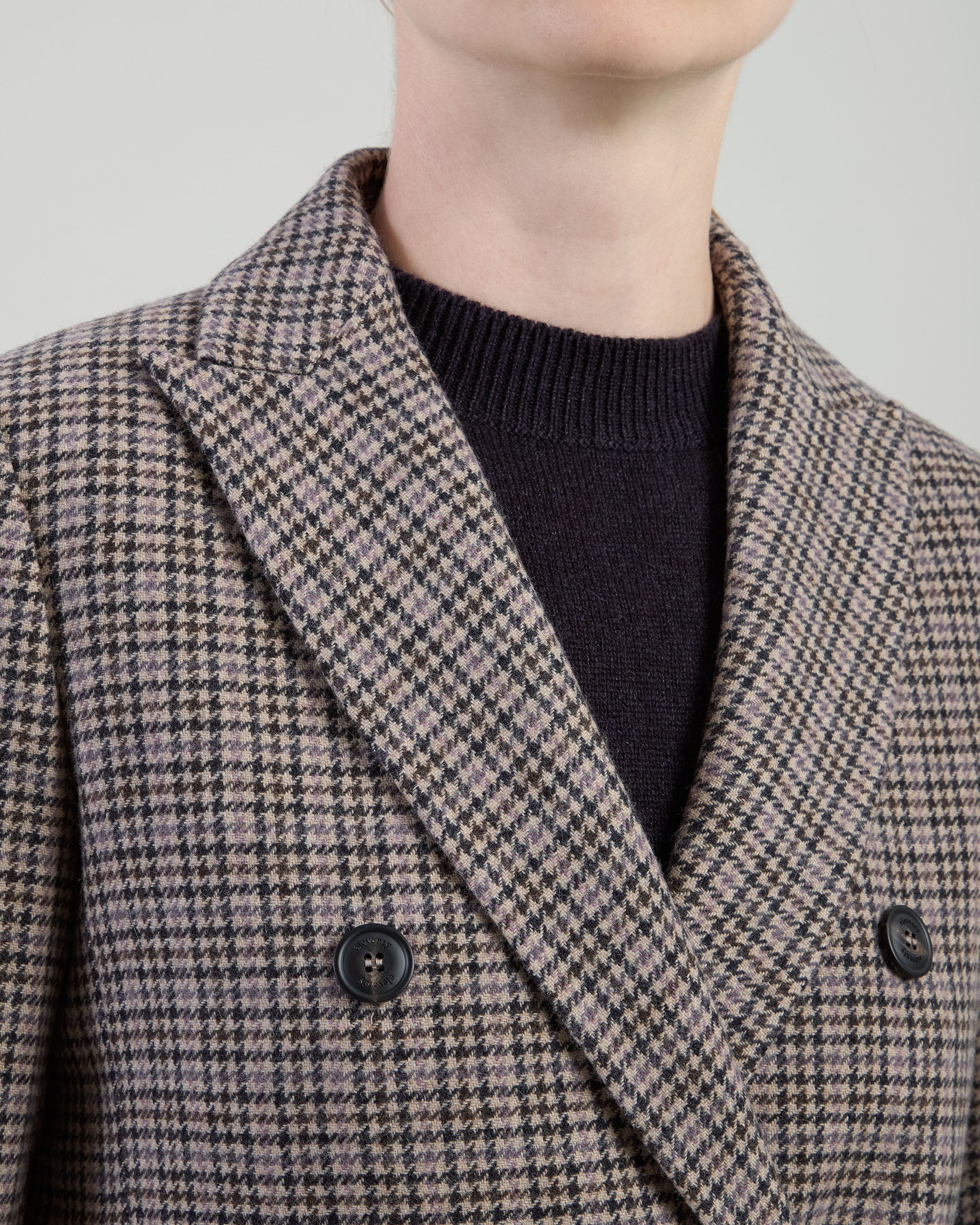 GIACCHE CORTE LANA CASHMERE PIED DE POULE - Image 3