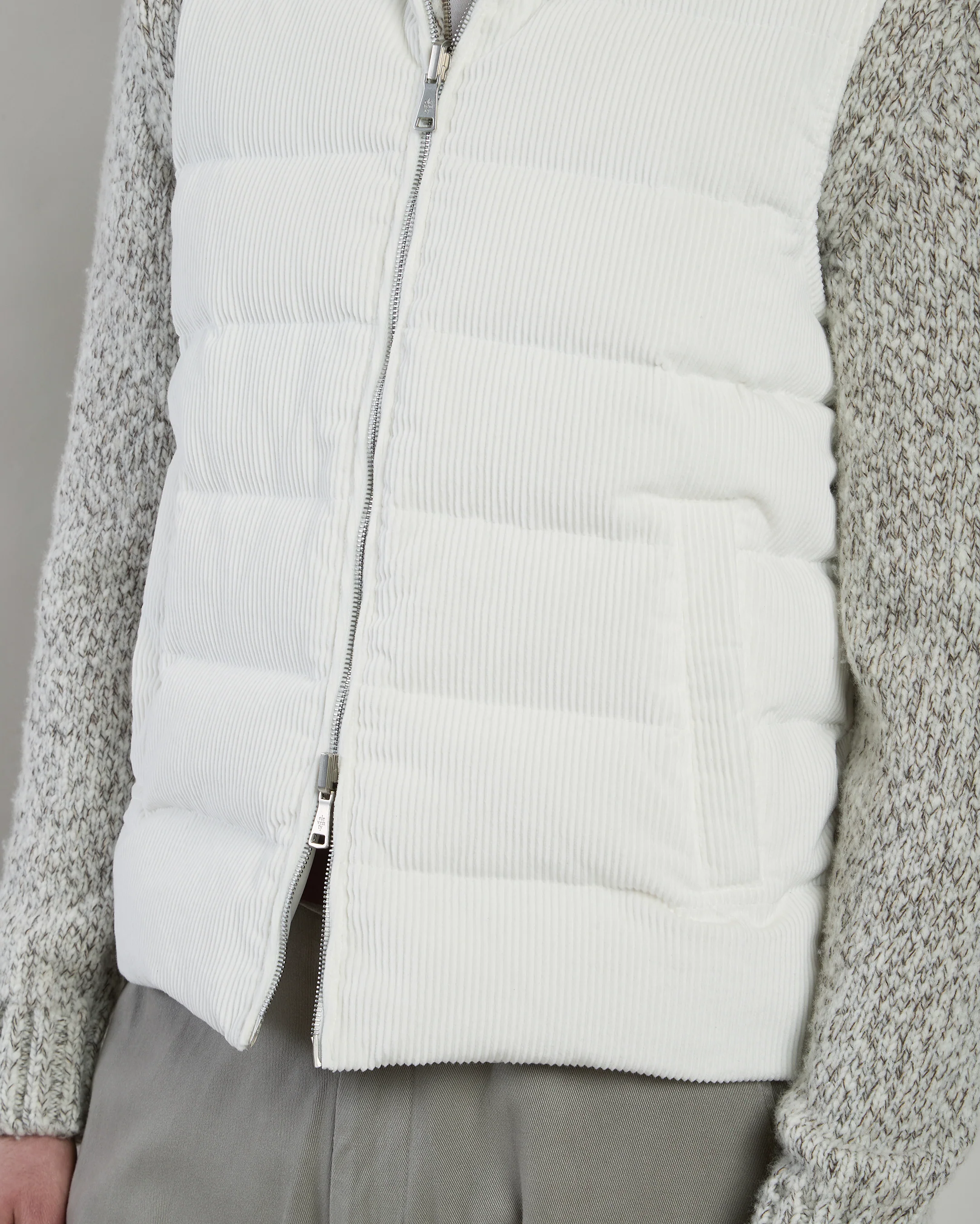 GILET COTONE CASHMERE E TESSUTO TECNICO - Image 3