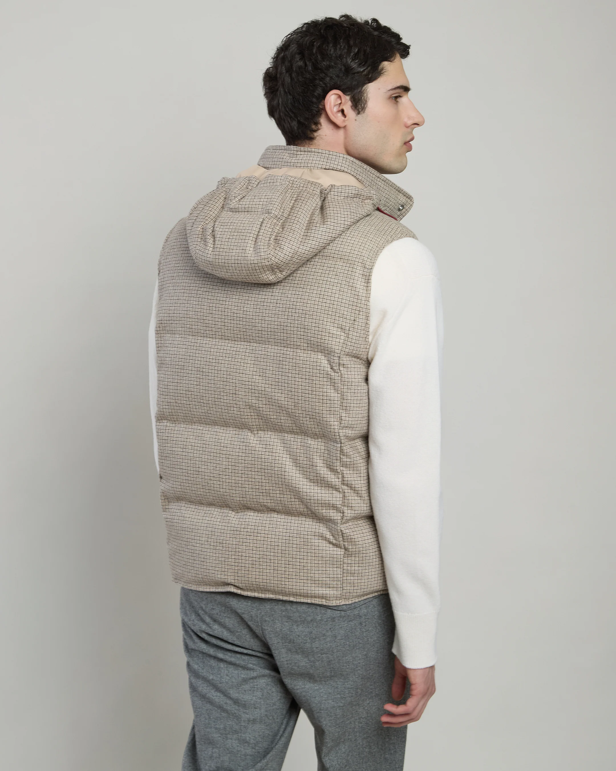 GILET IN NYLON LANA CASHMERE - Image 2