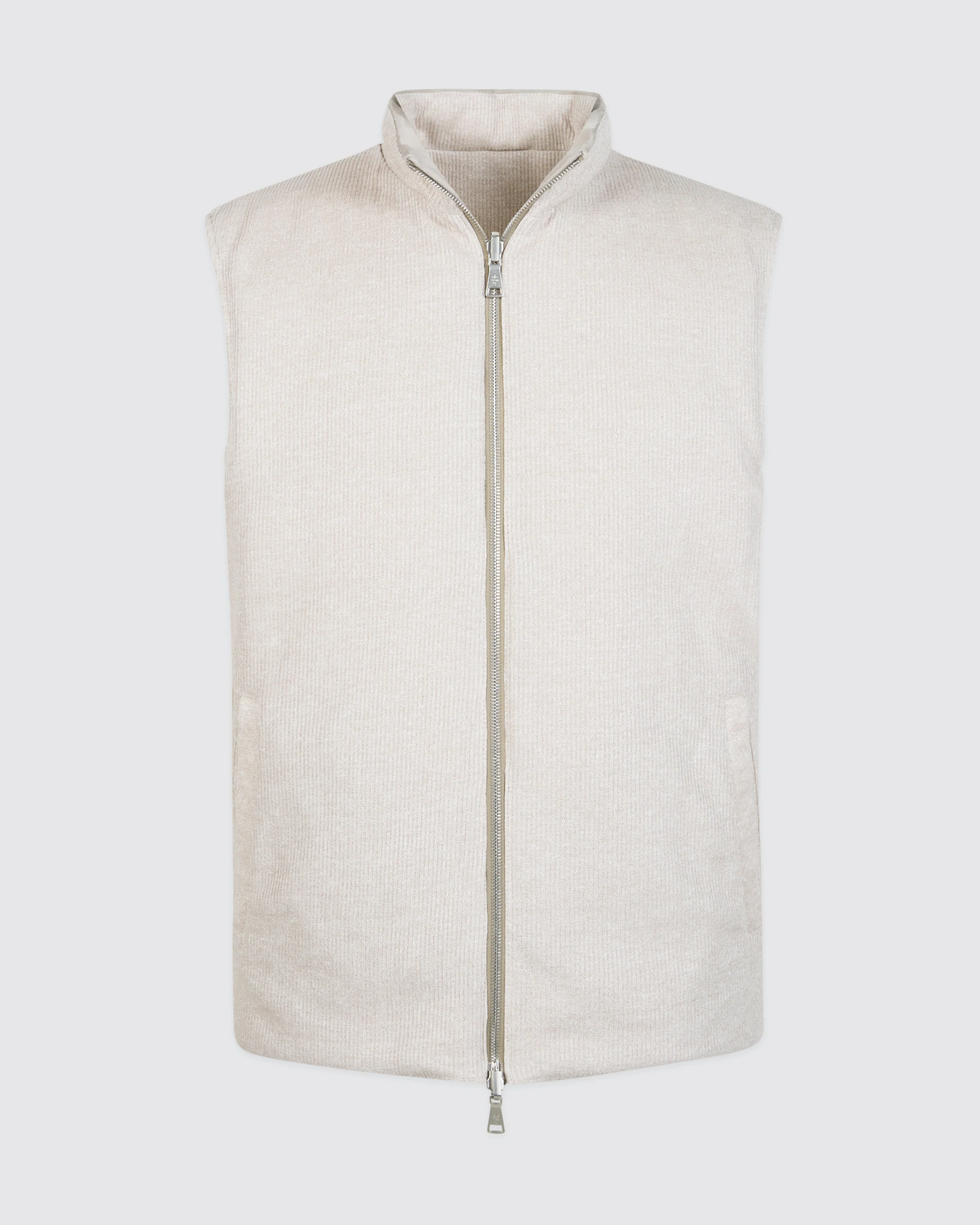 Gilet Reversibile in Suede e Jersey Costa Inglese - Image 7