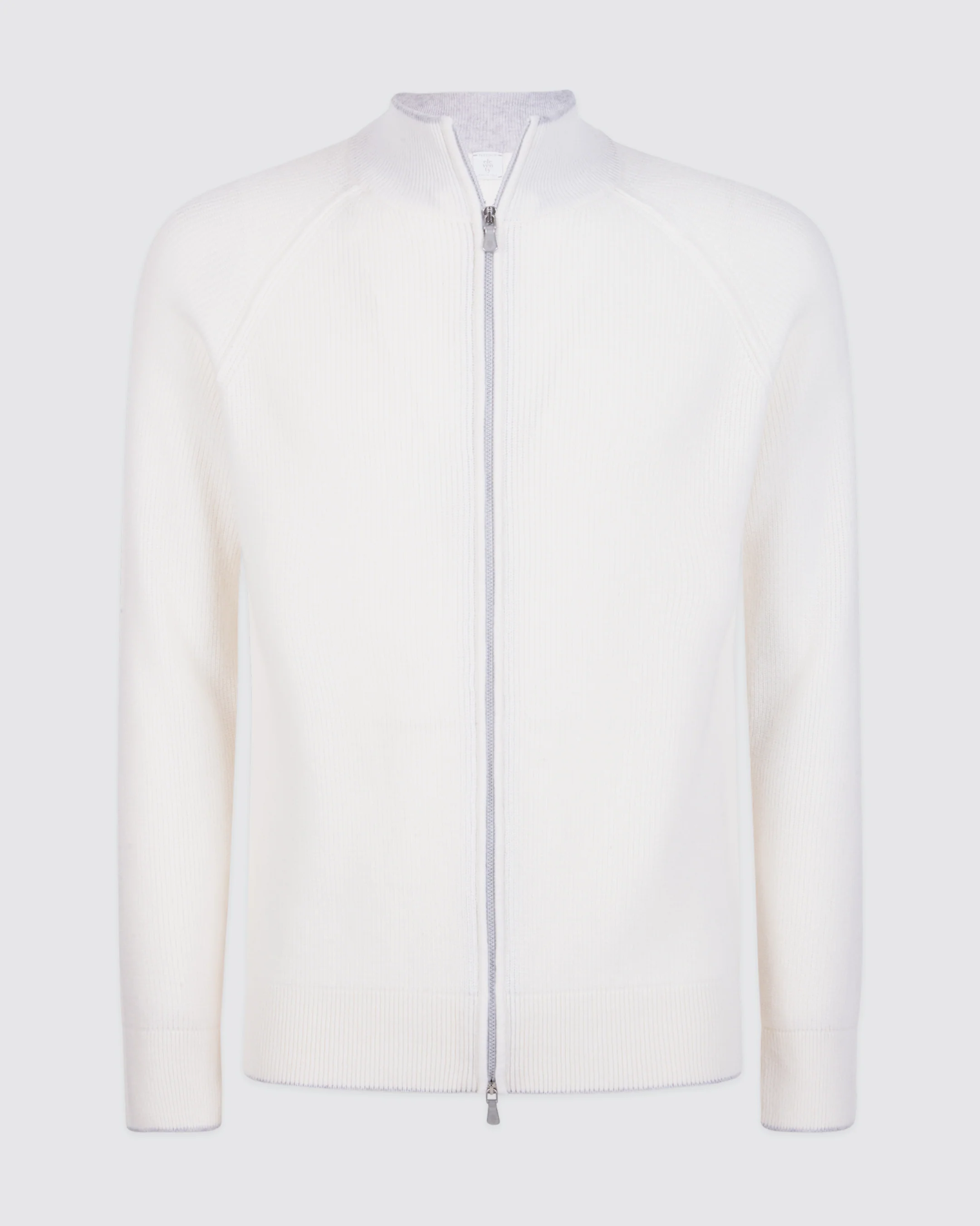 Maglia Full Zip in Cashmere 100% con Collo in Piedi - Image 4