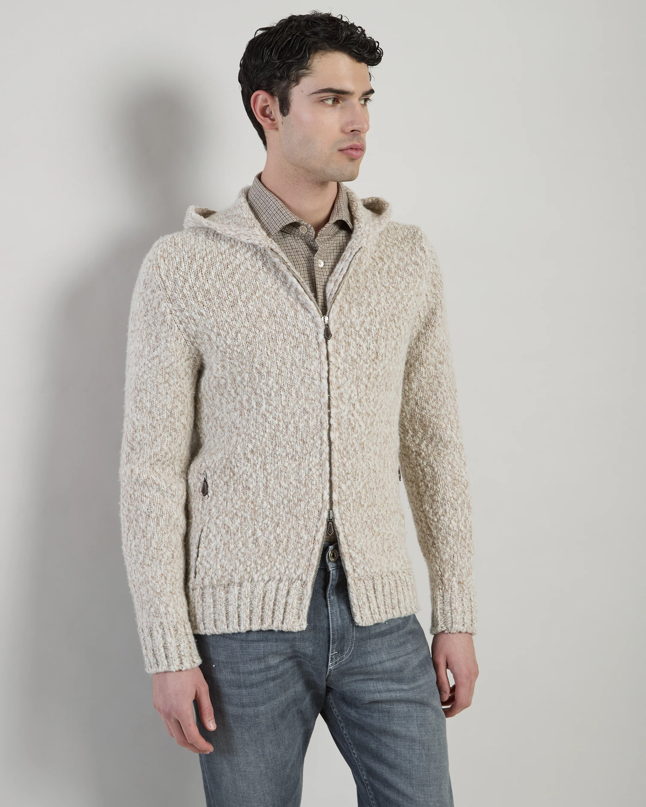 MAGLIA FULL ZIP CASHMERE LANA