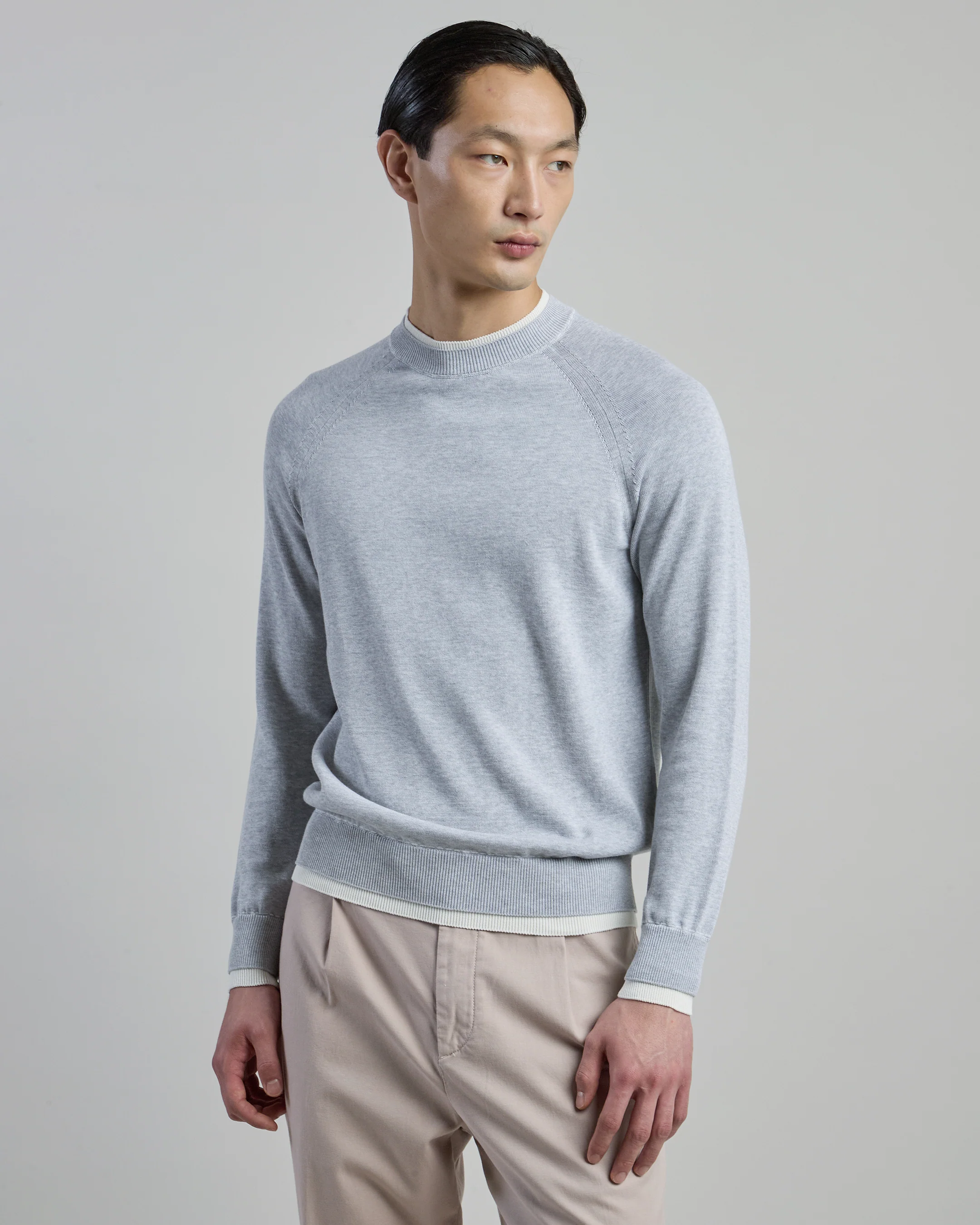 Maglia Girocollo in Cotone Finezza 12 da Uomo