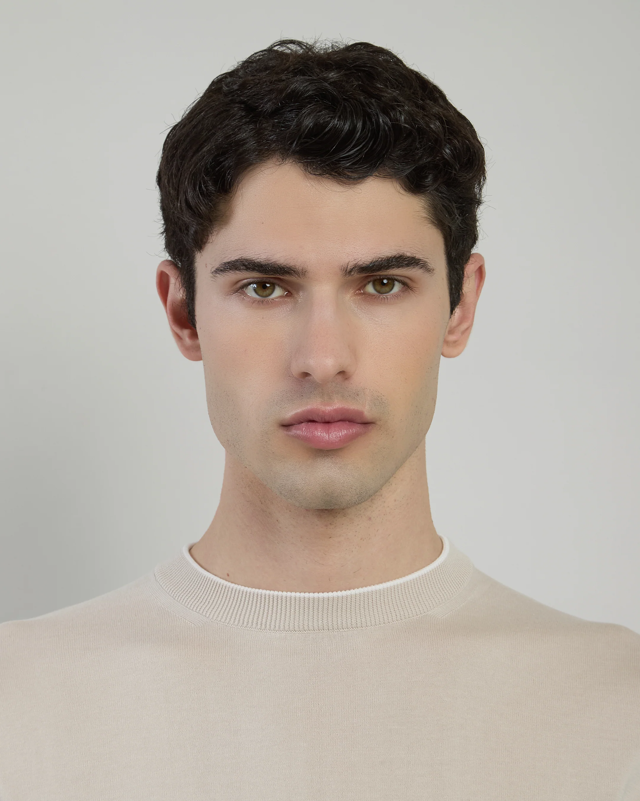 Maglia Girocollo Uomo in Cotone Sea Island a Trecce - Image 3