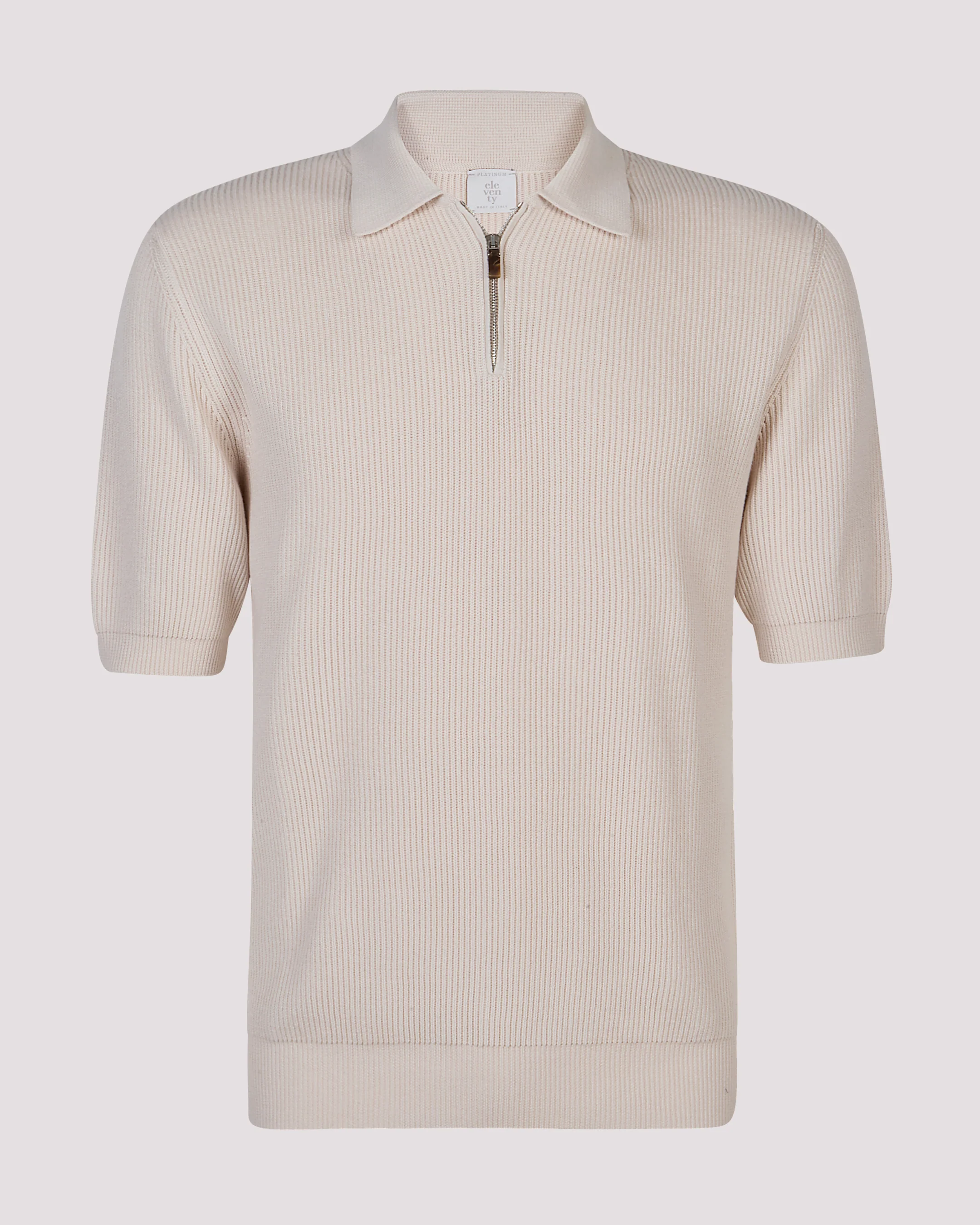 Maglia Mezza Zip in Cotone e Cashmere da Uomo - Image 5