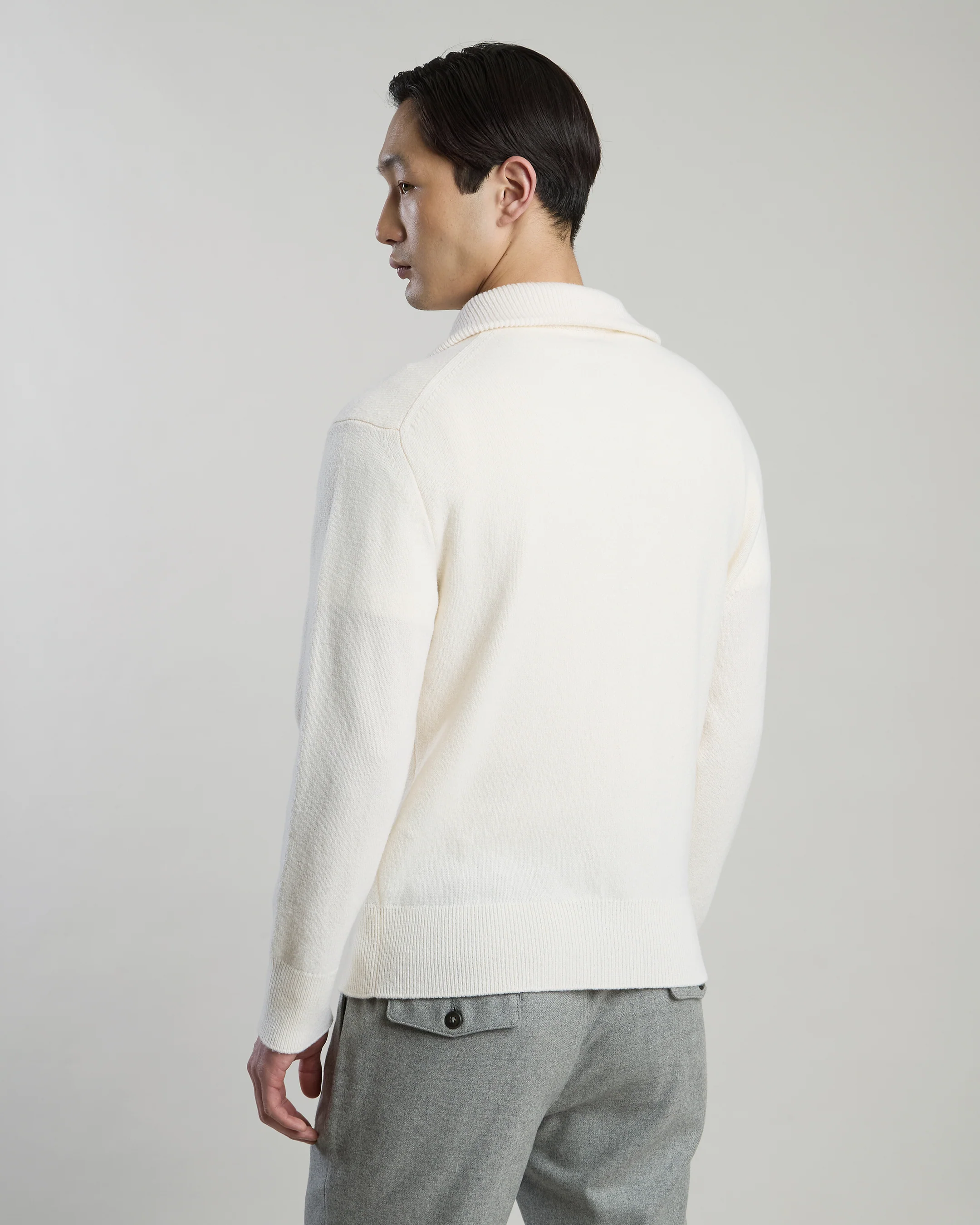 MAGLIA MEZZA ZIP LANA - Image 2