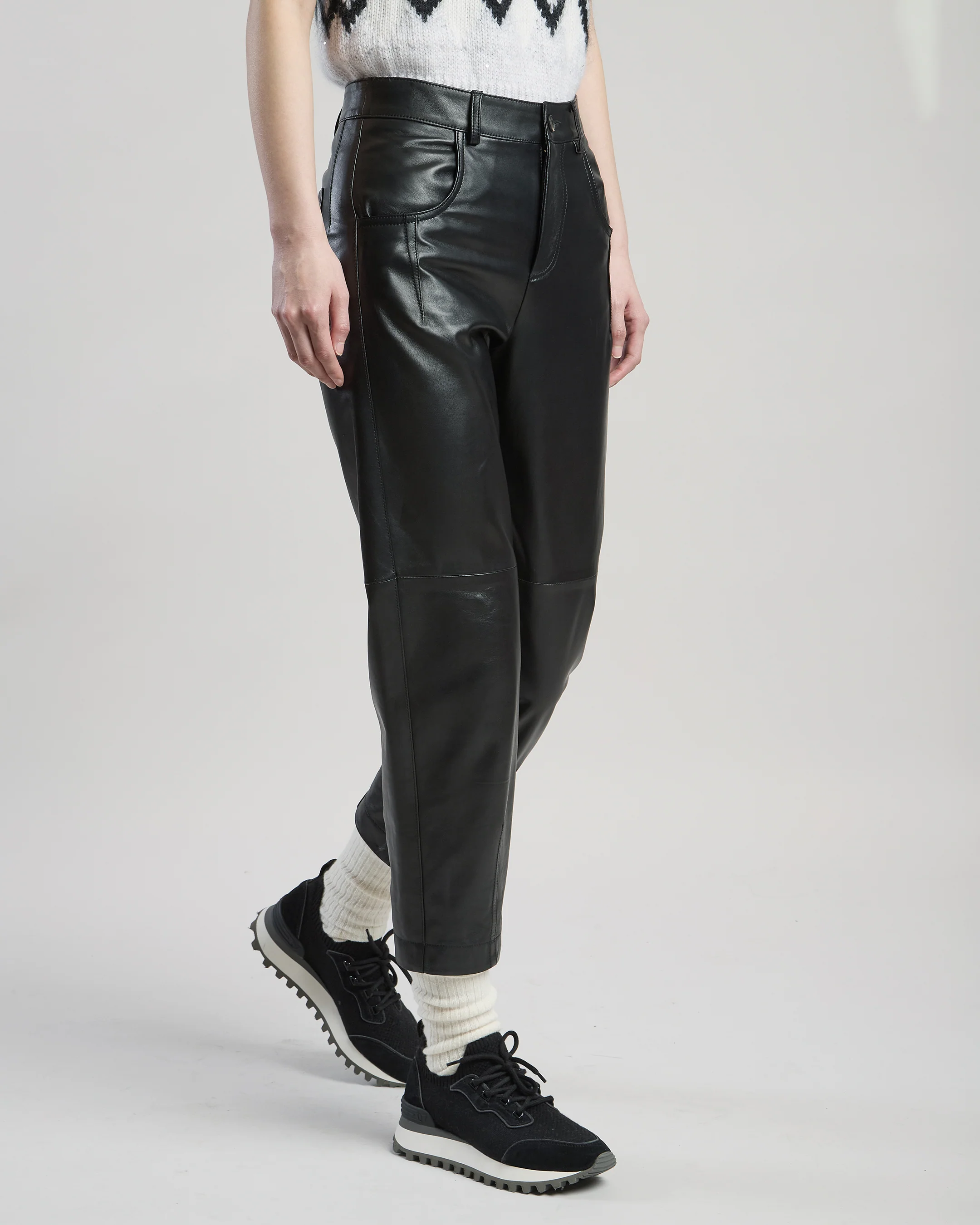 PANTALONE IN PELLE NAPPA