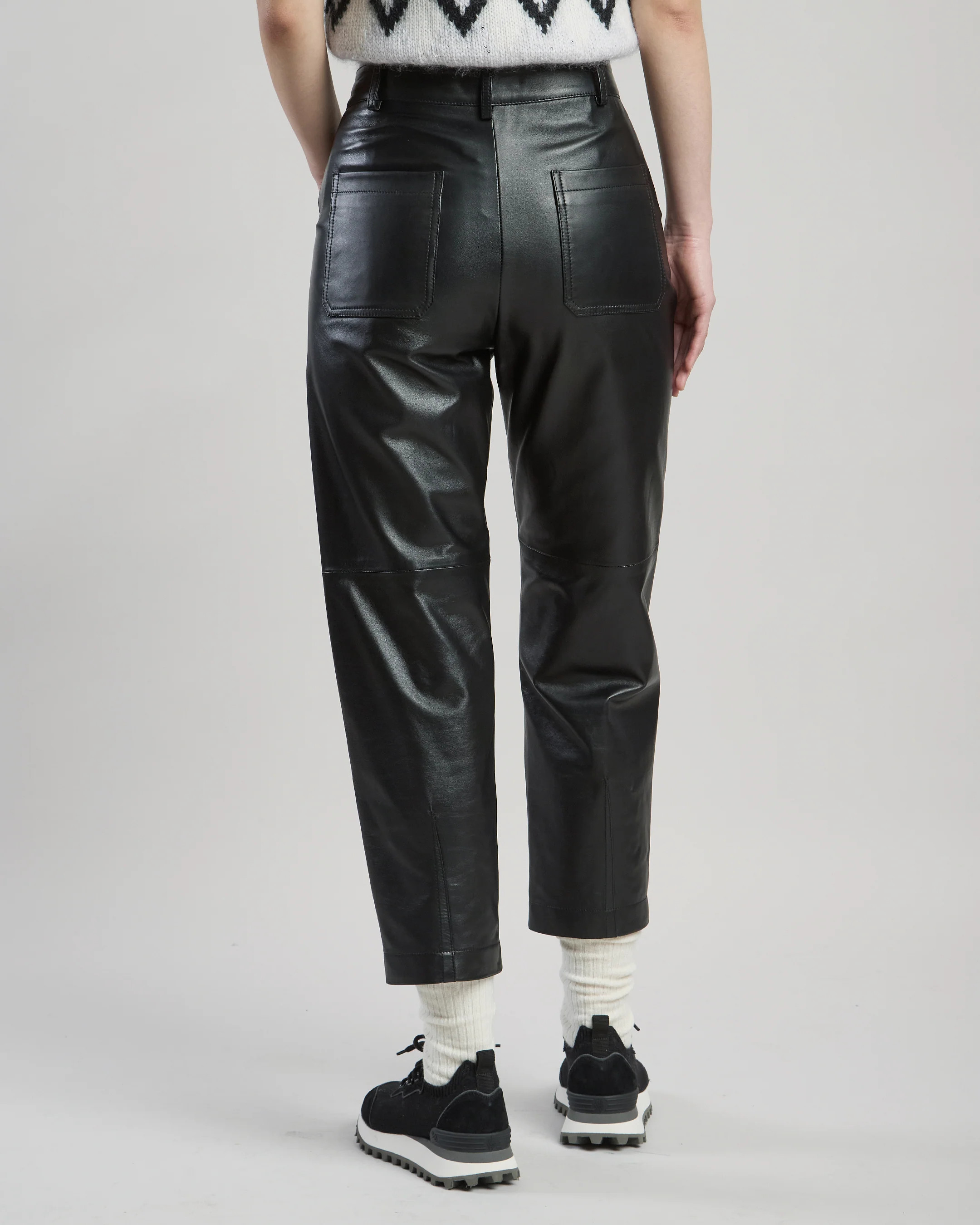 PANTALONE IN PELLE NAPPA - Image 2