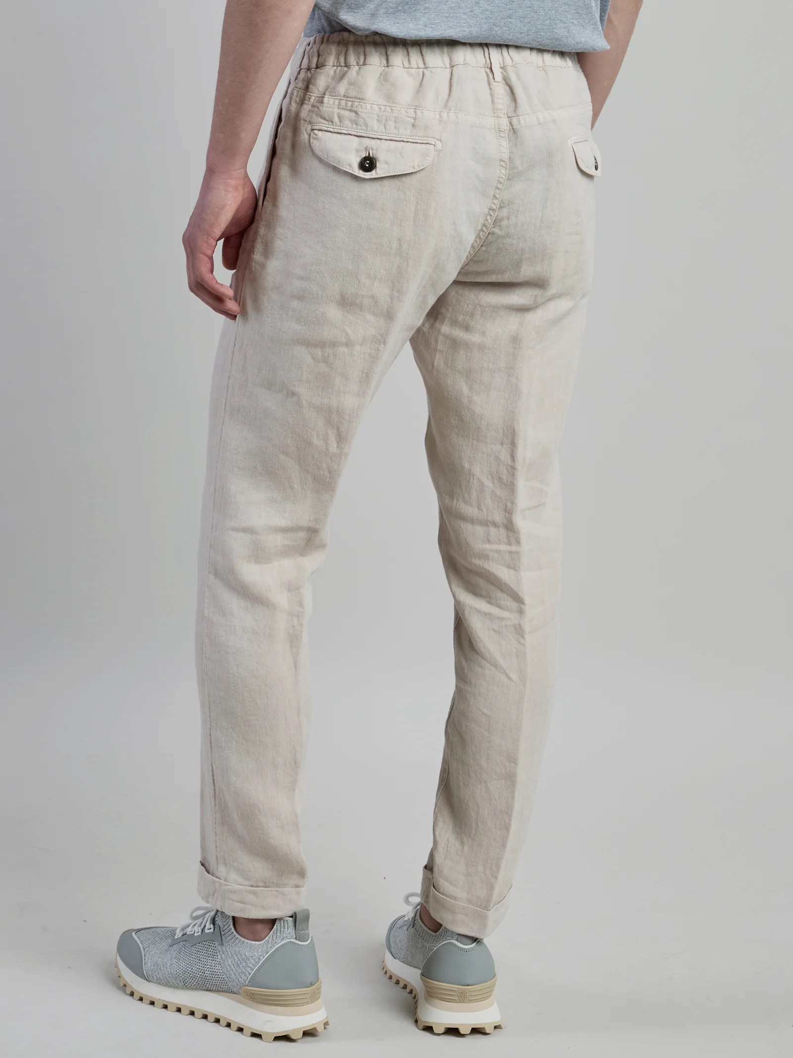 Pantalone Jogger da Uomo in Lino Tinto in Capo - Image 5