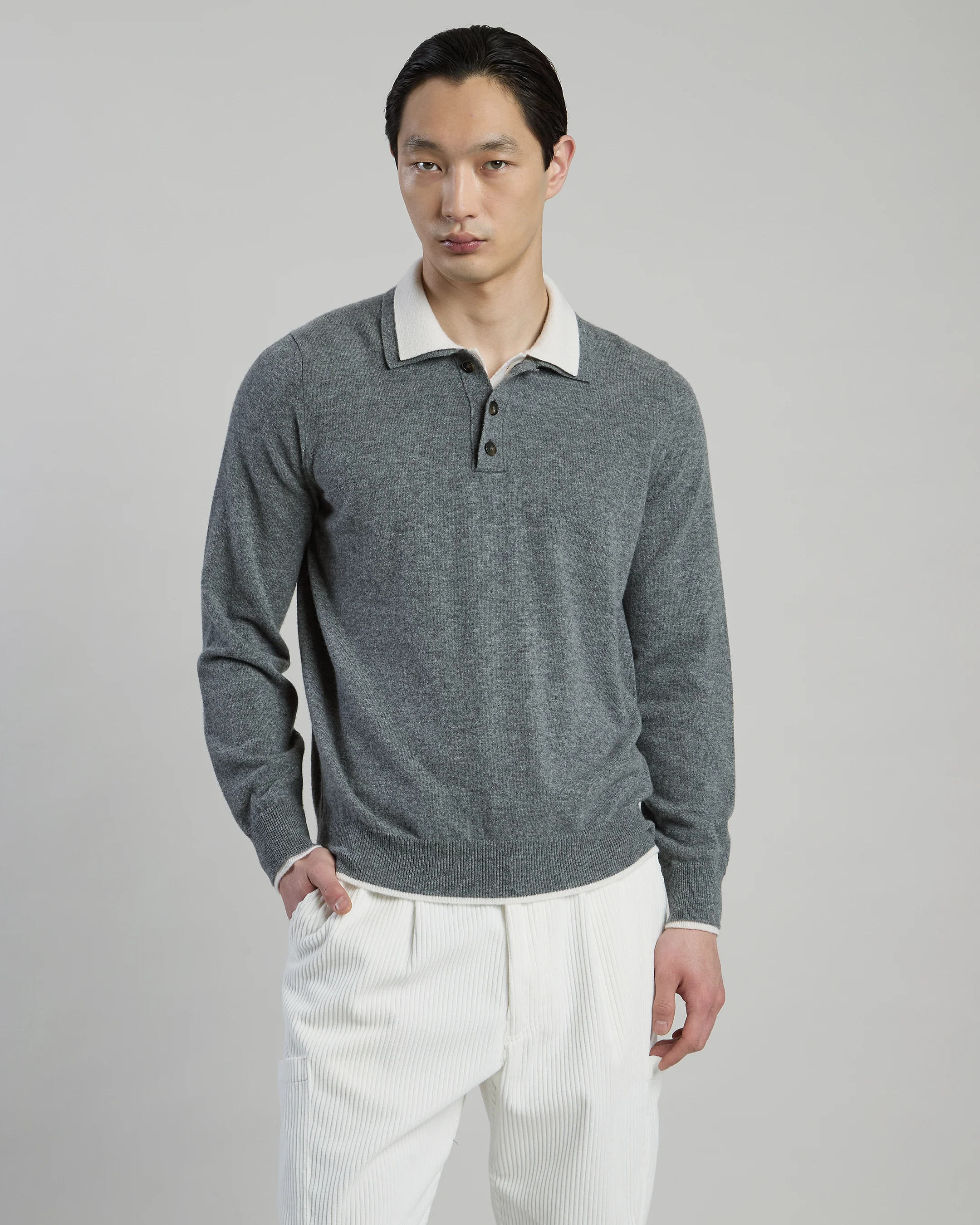 POLO IN MAGLIA LANA CASHMERE