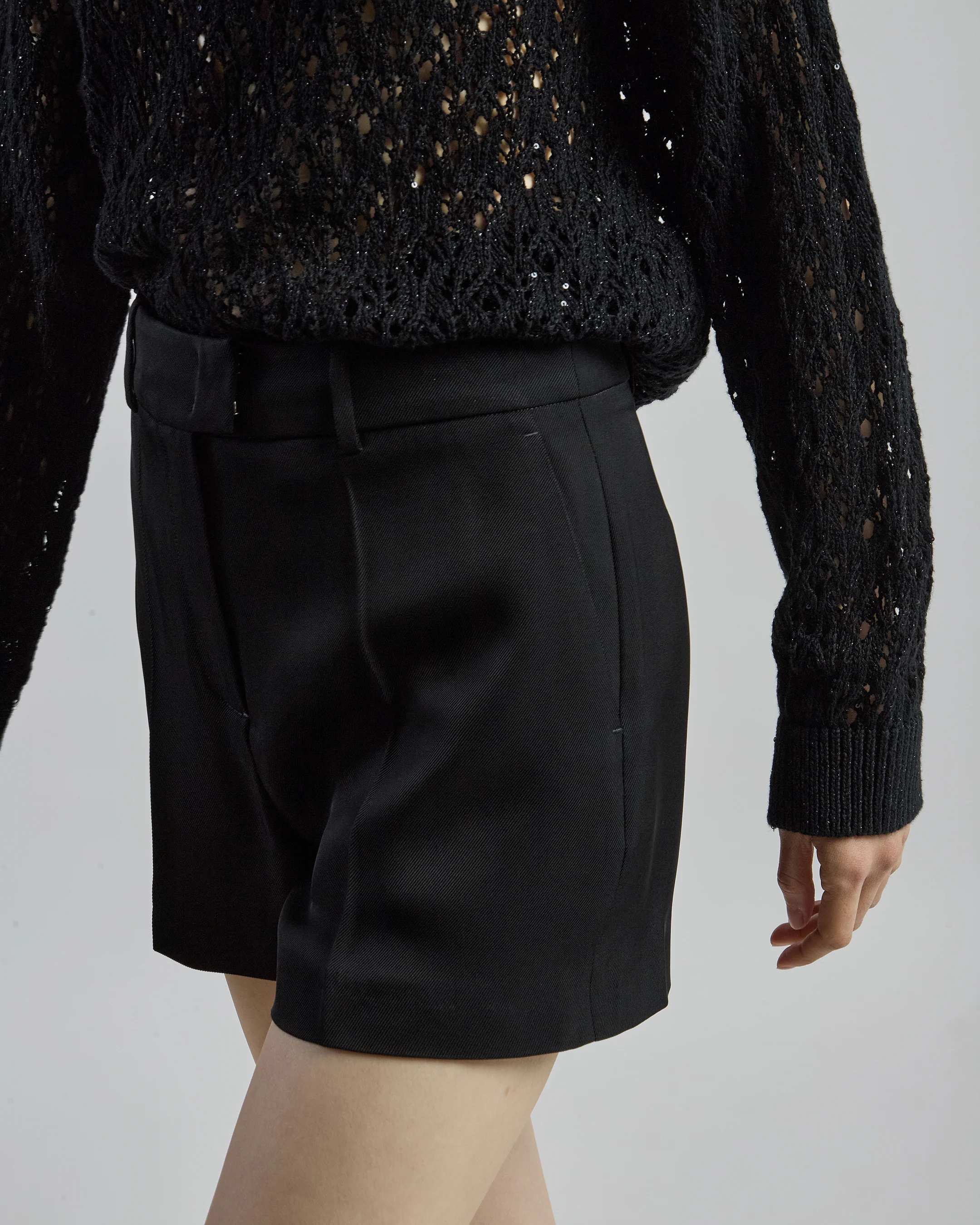 Shorts in Viscosa con Tasche America da Donna - Image 3
