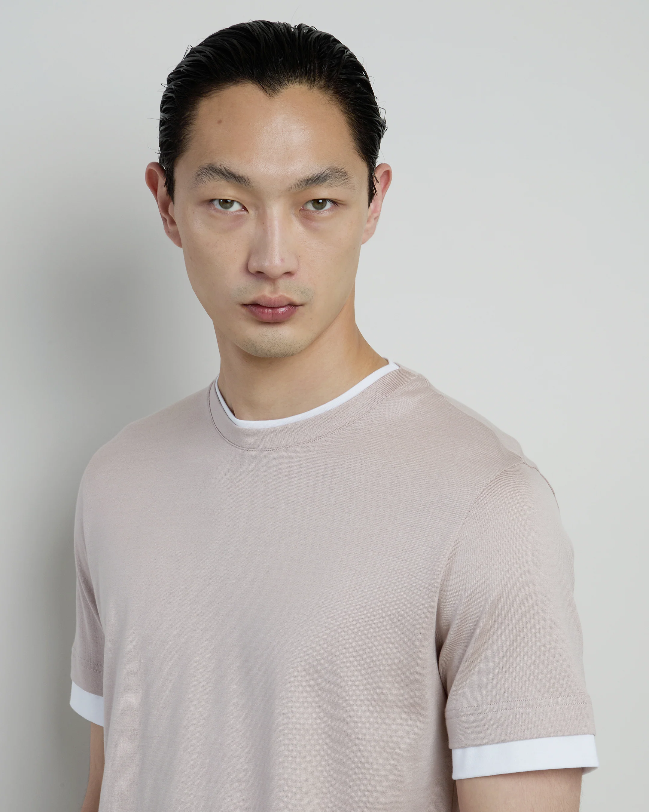 T-shirt Girocollo in Jersey di Cotone Giza da Uomo - Image 11