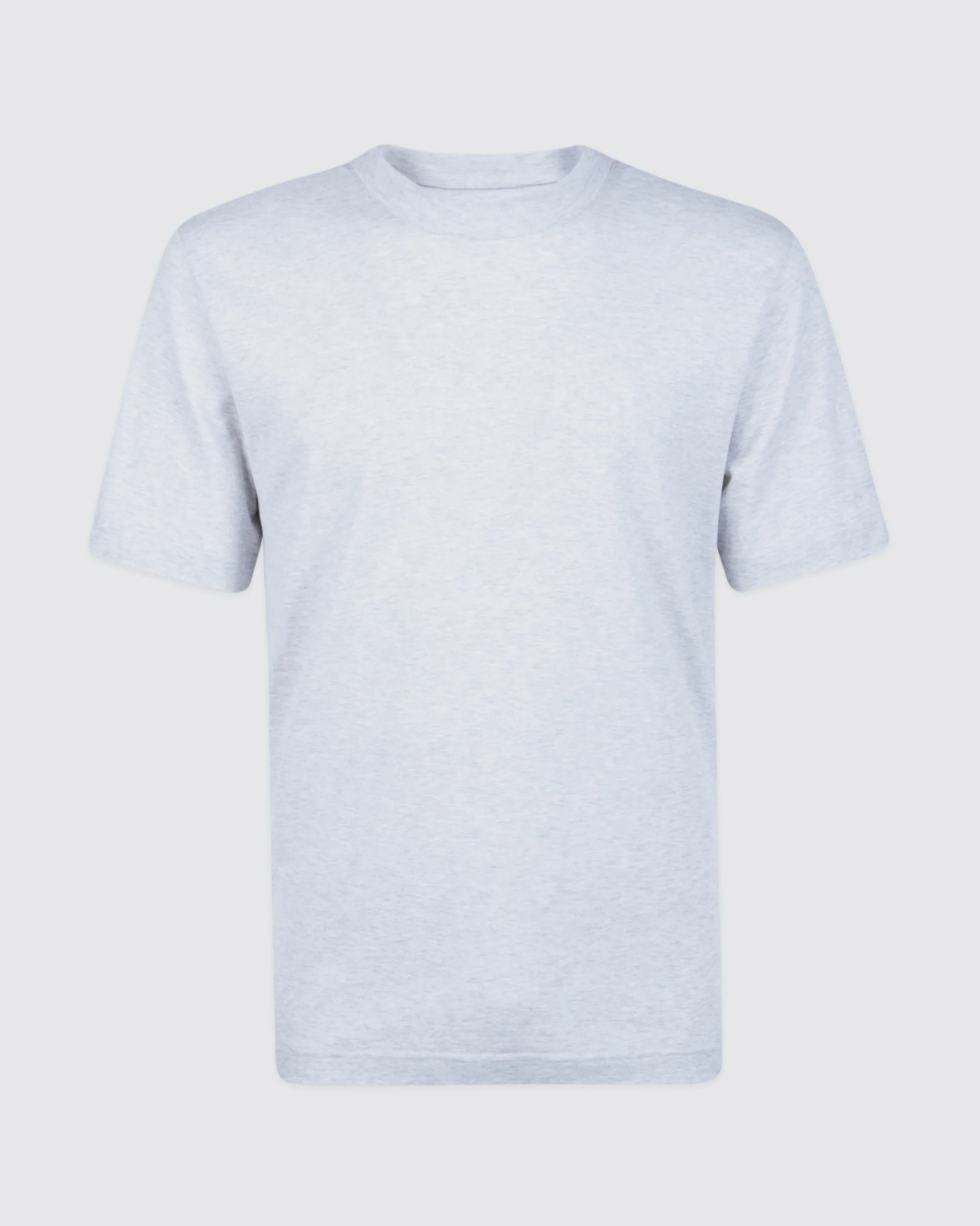 T-shirt Girocollo in Cotone Giza con Collo Alto - Image 8