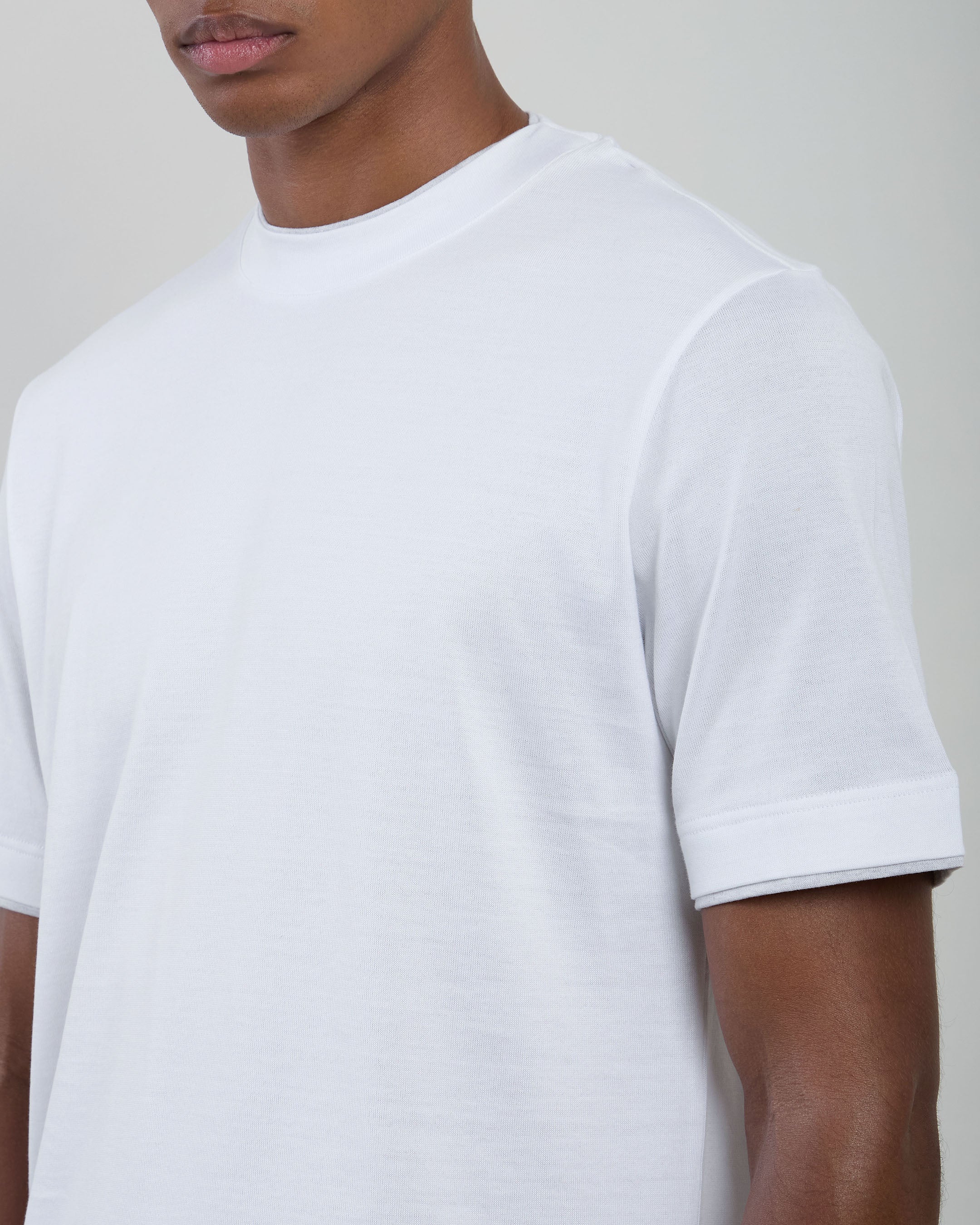 T-SHIRT GIROCOLLO COTONE JERSEY - Image 3