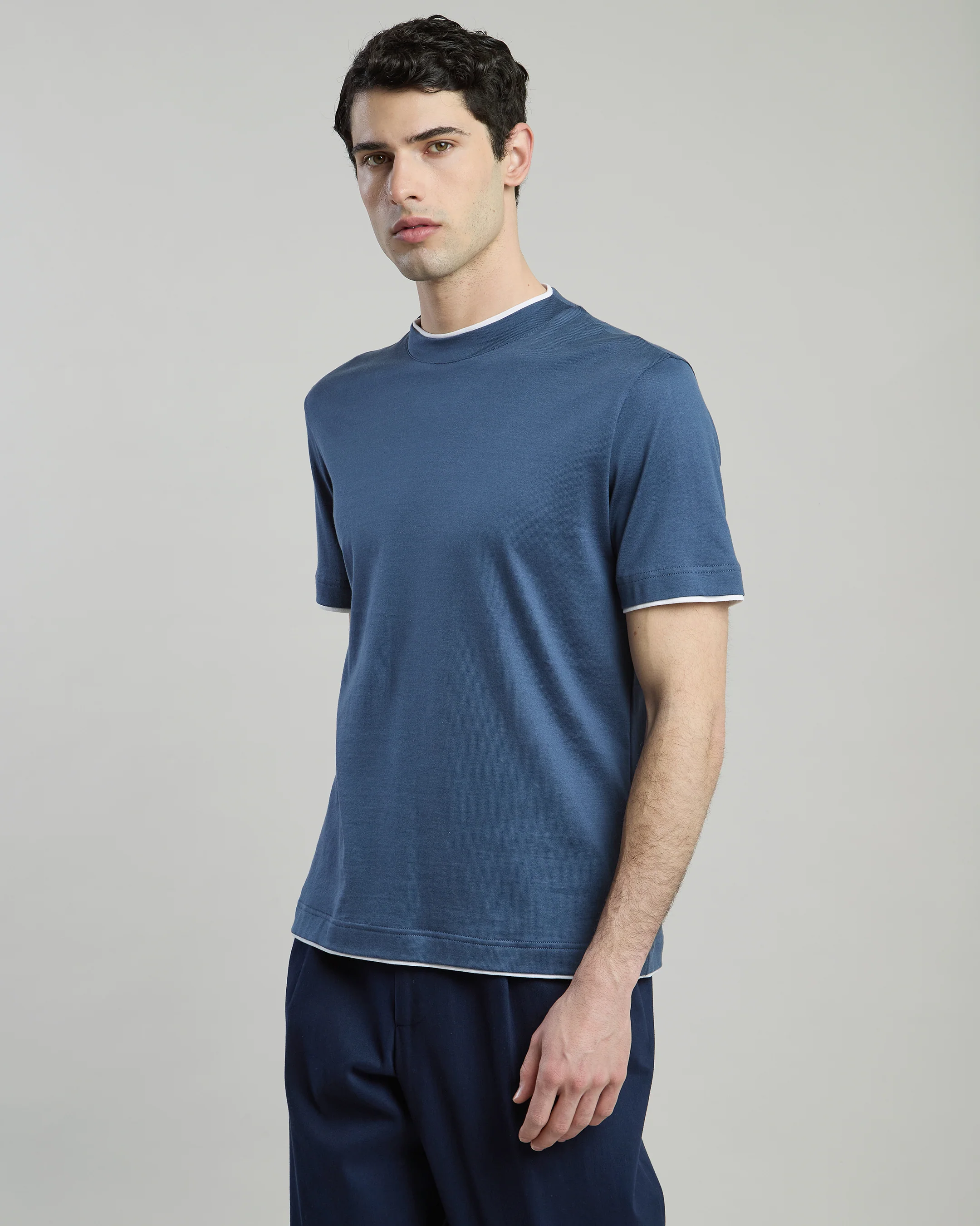 T-SHIRT GIROCOLLO COTONE JERSEY - Image 5