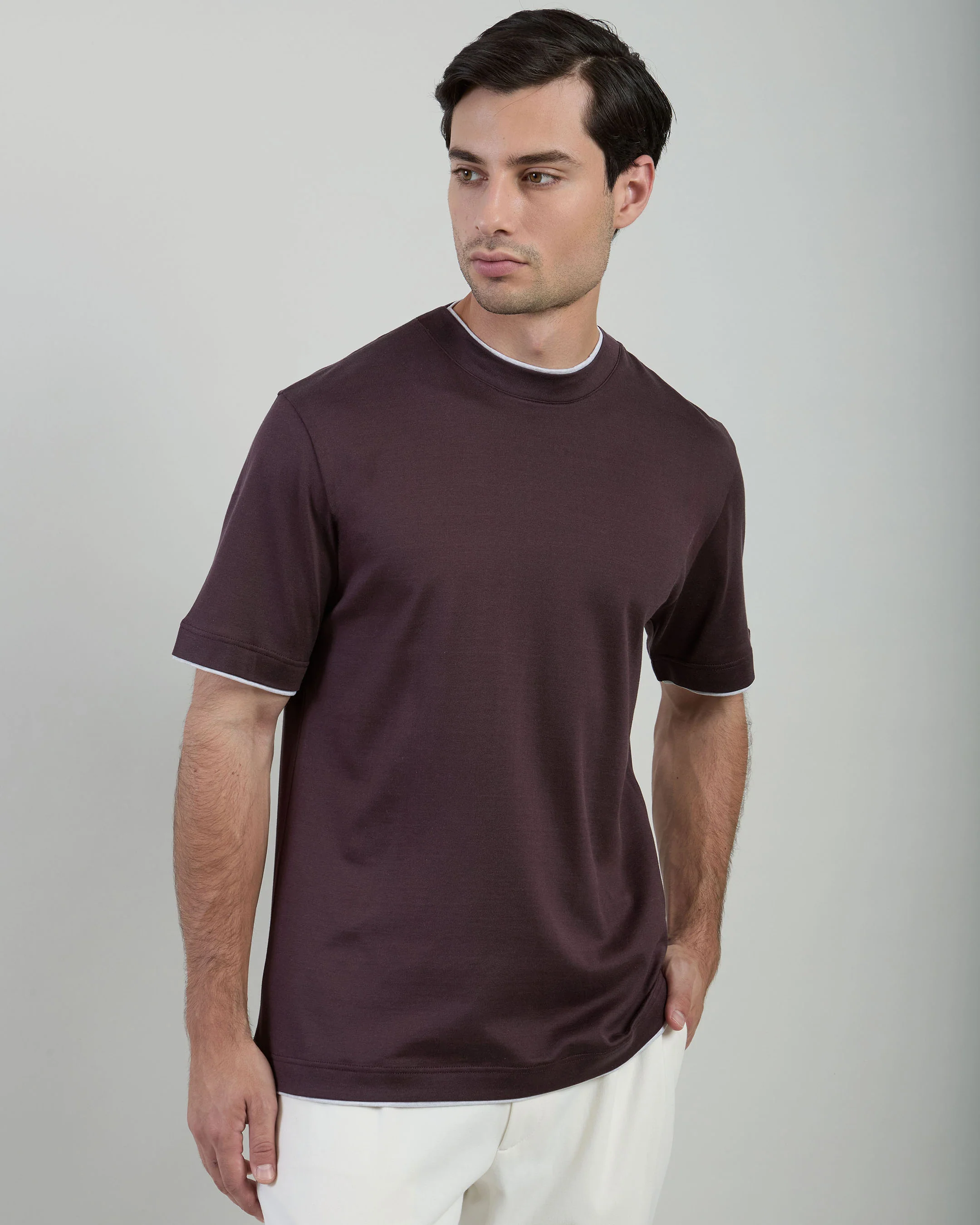 T-SHIRT GIROCOLLO COTONE JERSEY - Image 9